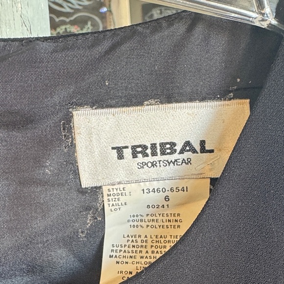 Tribal Elegant Black  Knee length Dress - Picture 2 of 5